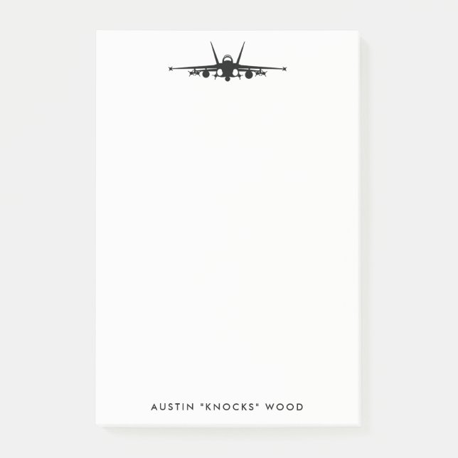 FA-18C Hornet Personnalisez le bloc-notes post-it (Devant)