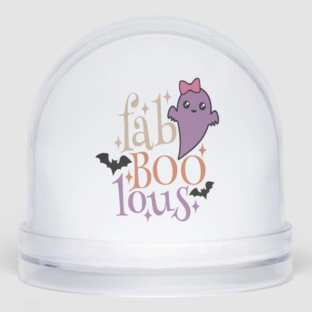 Fa BOO Lous Fa BOO Lous Halloween Ghost Snowglobe (Front)