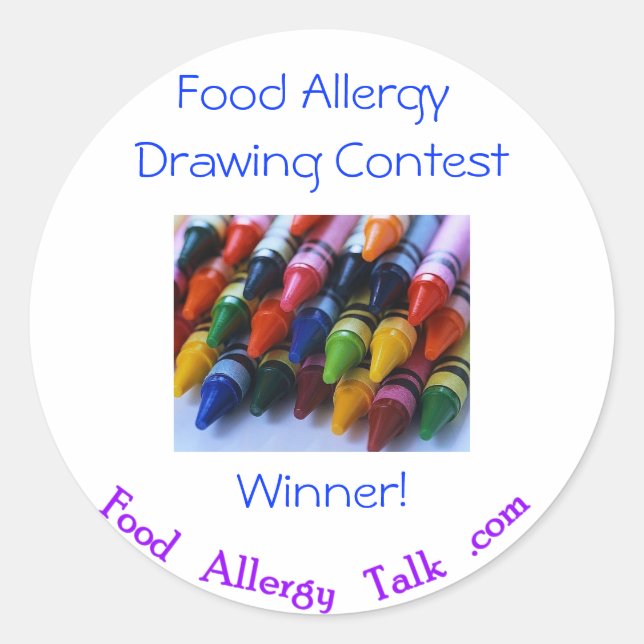 FA Drawing Contest Picture (2) Classic Round Sticker (Front)