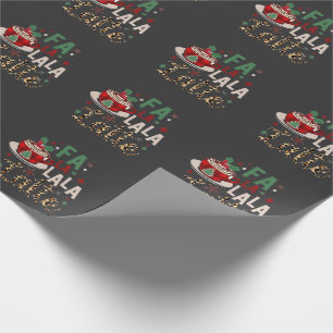 Fa Fa La La Latte Funny Christmas Santa Xmas Wrapping Paper