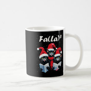 Fa La 8 Cats Singing Christmas Carols Cat Lover Coffee Mug