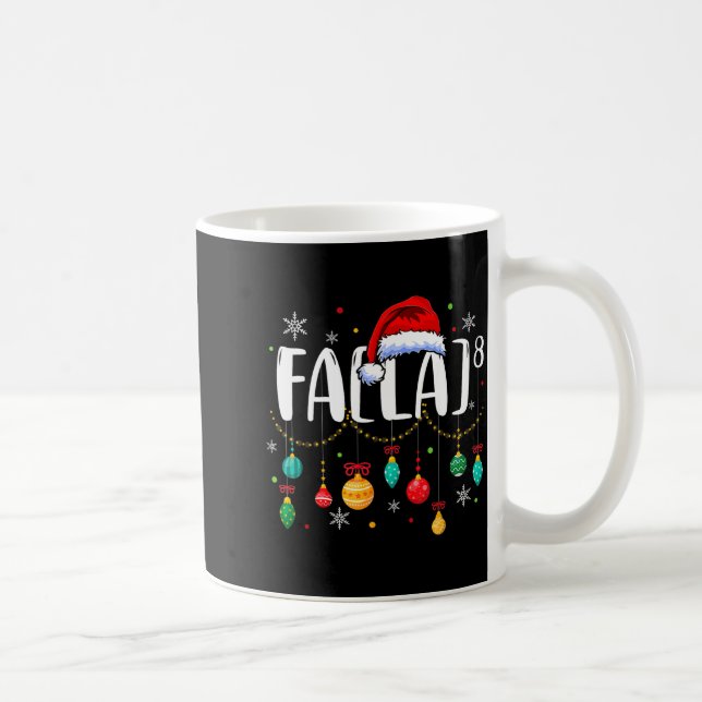 Fa (la) 8 Funny Christmas Santa Fa La Math Teacher Coffee Mug (Right)