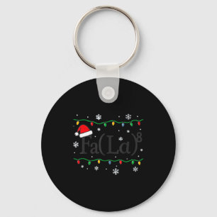 Fa (la) 8 Funny Math Teacher Christmas Ugly Sweate Keychain