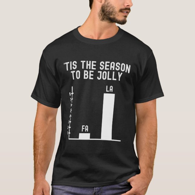 Fa La 8 Math Pun Math Teacher T-Shirt (Front)
