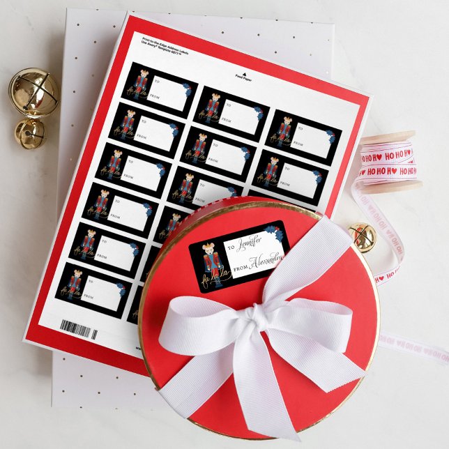 Fa La Christmas Nutcracker Mouse King To & From Label (Creator Uploaded)