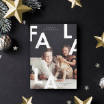 Fa La La Bold Letters Minimalist Modern Photo Holiday Card<br><div class="desc">FA LA LA oh what a wonderful time of the year! Send some holiday cheer to friends and family with our modern fa la la holiday card. Simple minimal modern design with a full photo boldly displayed with a simple bold Fa La La letter overlaid over the photo. Personalize with...</div>