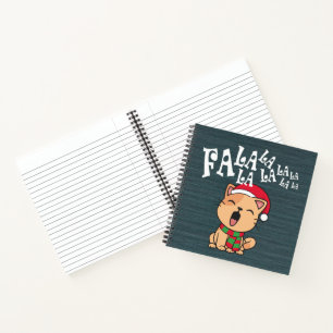 Fa La La Christmas Chat Chanter Carnet d'or