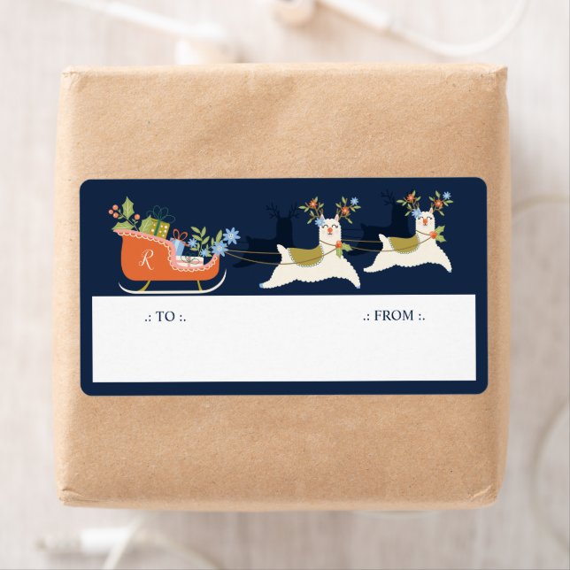 Fa La La Christmas Llama Reindeers & Sleigh Gifts (Insitu)