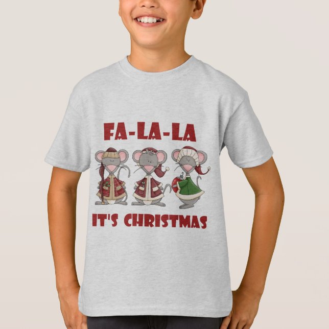 Fa La La Christmas T-shirts and gifts (Front)