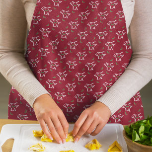 Fa La La Festive Holly Christmas Apron