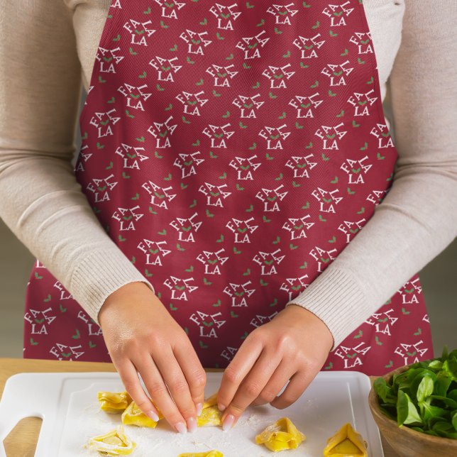Fa La La Festive Holly Christmas Apron (Creator Uploaded)
