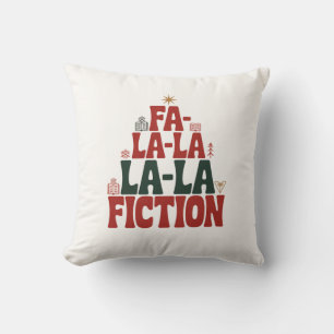 Fa-la-la Fiction Cozy Christmas Accent Throw Pillow