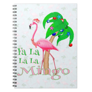 Fa La La Flamingo Xmas Notebook
