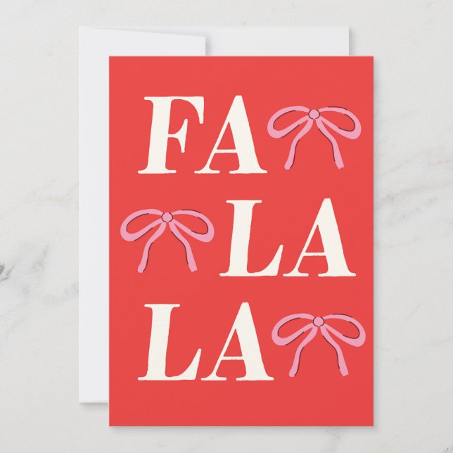 Fa La La Holiday Card (Front)