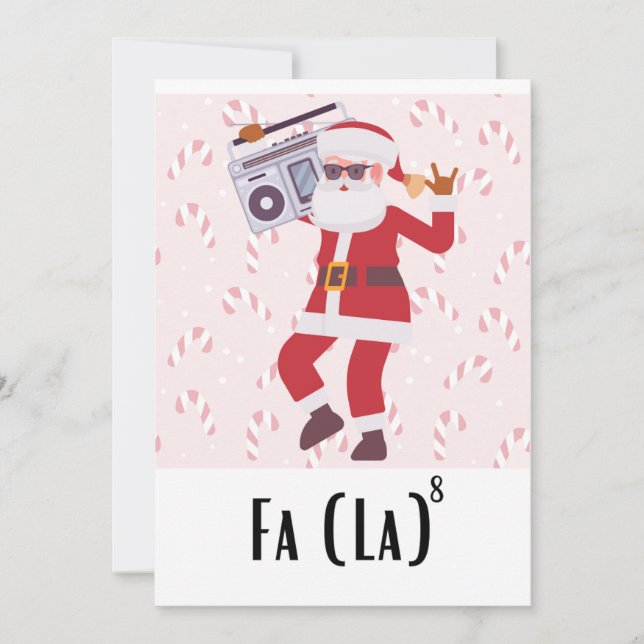 Fa-La-La Holiday Greetings Card (Front)