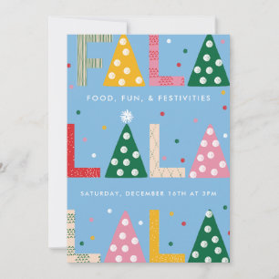 FA LA LA Holiday Party Invitation