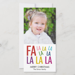 Fa La La Holiday Photo Card