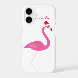 Fa la la la Flamingo iPhone 7 in white