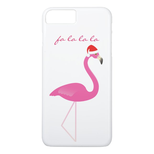 Fa la la la Flamingo iPhone 7 in white Case-Mate iPhone Case (Back)