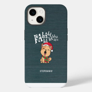 Fa La La La La Christmas Cat Singing   Phone Case