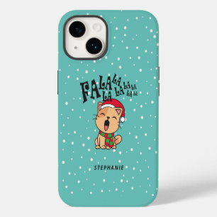 Fa La La La La Christmas Cat Singing   Phone Case