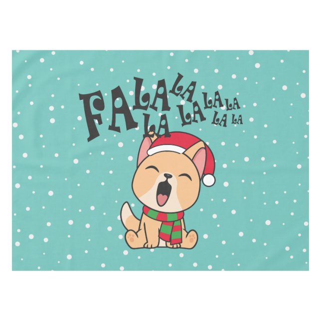 Fa La La La La Christmas Chant Chien | Nappe (Devant (Horizontal))