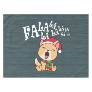 Fa La La La La Christmas Chant Chien   Nappe