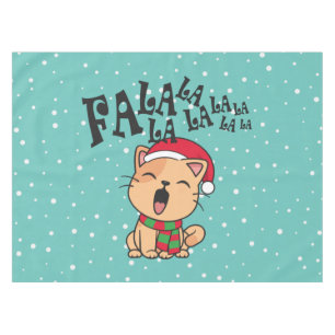 Fa La La La La Christmas Chant de chat   Nappe