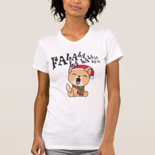 Fa La La La La Christmas Dog Singing   Shirt