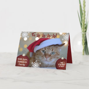 Fa-La-La-La-La Your Pets Photo Holiday Card