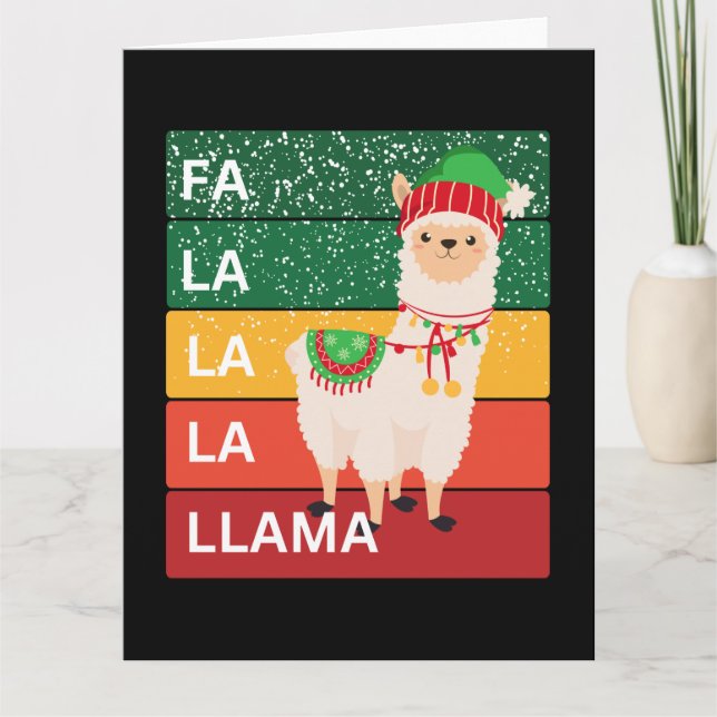FA LA LA LA LLAMA CARD (Front)