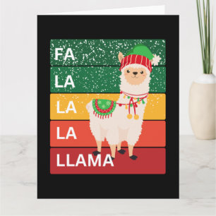 FA LA LA LA LLAMA CARD