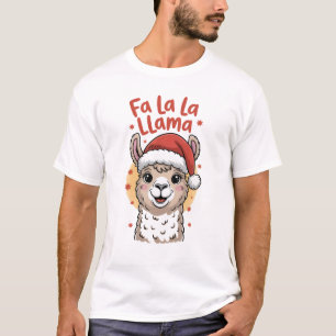 Fa La La La Llama Christmas T-Shirt