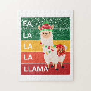 FA LA LA LA LLAMA JIGSAW PUZZLE