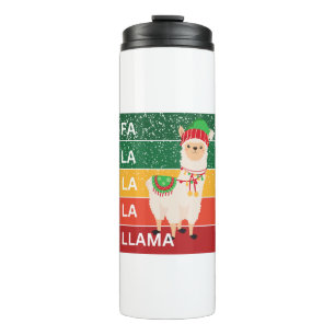 FA LA LA LA LLAMA THERMAL TUMBLER