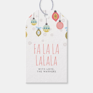 Fa La La La Merry Christmas Gift Tags