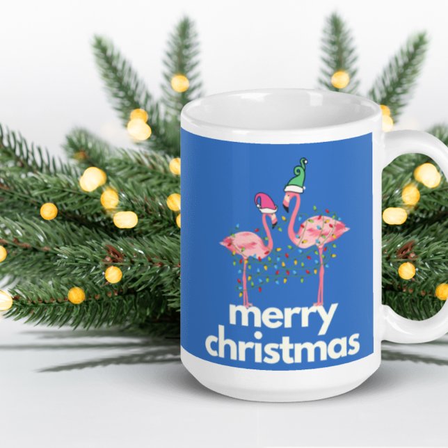 Fa la la la mingo Christmas Flamingo Coffee Mug (Creator Uploaded)