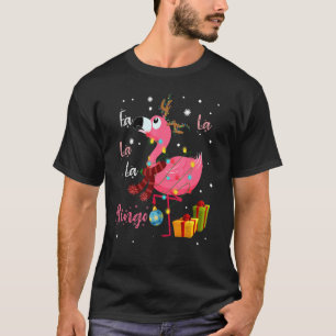 Fa La La La Mingo Flamingo For Christmas Xmas Paja T-Shirt