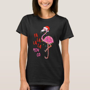 Fa La La La Mingo Flamingo For Christmas Xmas Paja T-Shirt