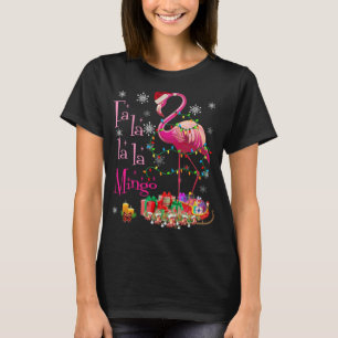 Fa La La La mingo Flamingo for Christmas Xmas T-Shirt