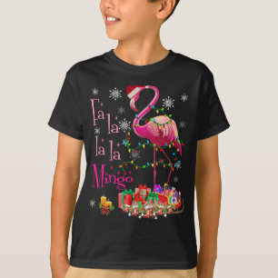 Fa La La La mingo Flamingo for Christmas Xmas T-Shirt