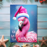 Fa La La La Mingo Pink Flamingo Beach Christmas Card<br><div class="desc">Fa La La La Mingo Pink Flamingo Beach Christmas Card - Inside Greeting - "Warmest Wishes from My Holiday Paradise to Yours"  -  The greeting can be personalized to read as you wish.</div>