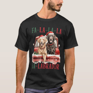 Fa La La Labrador Funny Christmas T-Shirt