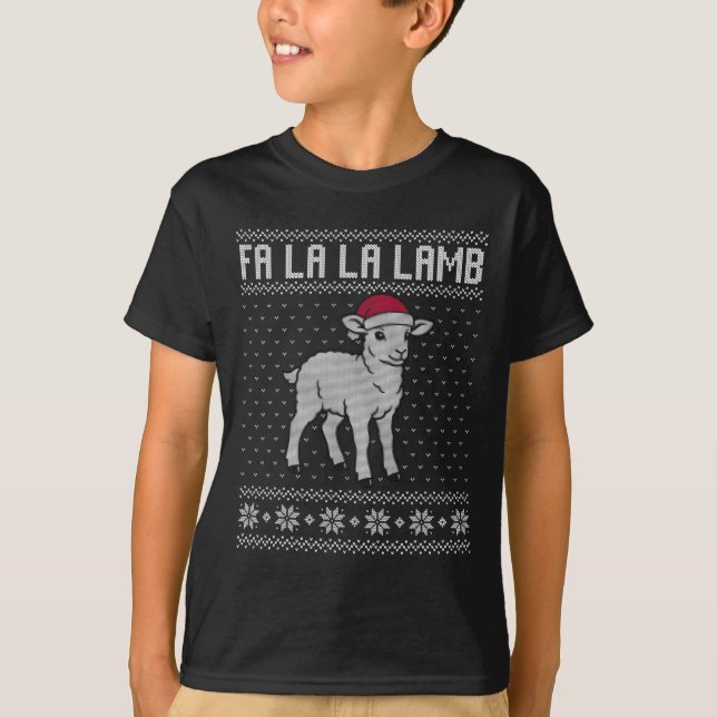 Fa La La Lamb Ugly Sweater  (Front)