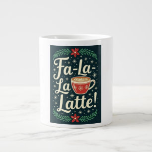 "Fa-La-La Latte" Christmas Coffee Mug Forest