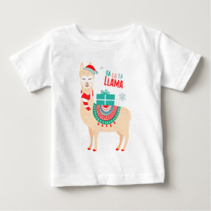 Fa La La Llama   Christmas Baby T-Shirt