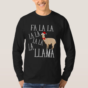 Fa La La Llama Christmas Cute Holiday Animal T-Shirt