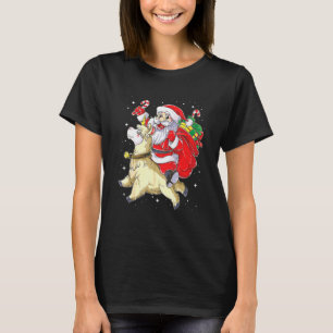 Fa La La Llama Christmas Santa Llamacorn Unicorn G T-Shirt
