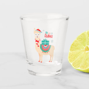 Fa La La Llama   Christmas Shot Glass