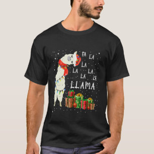 Fa La La Llama  Christmas Women Men Kids Costume T-Shirt